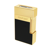 S.t. Dupont accendino da tavola laccato oro nero T20100 115x65x24 mm