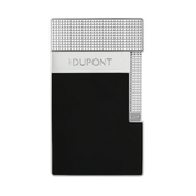 S.t. Dupont accendino da tavola laccato cromo nero T20101 115x65x24 mm