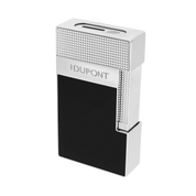 S.t. Dupont accendino da tavola laccato cromo nero T20101 115x65x24 mm