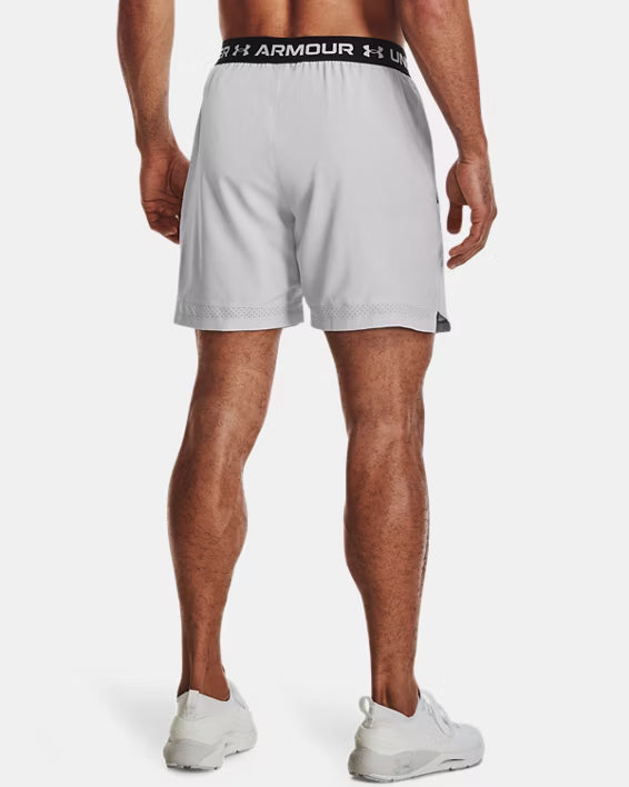 Under Armour Pantaloncini Shorts UA Vanish Woven Allenamento Uomo Grigio Halo
