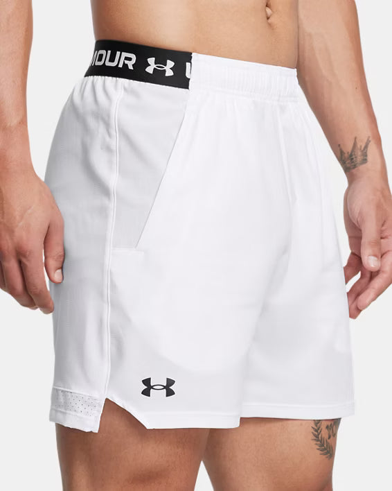 Under Armour Pantaloncini Shorts UA Vanish Woven Allenamento Uomo Bianco