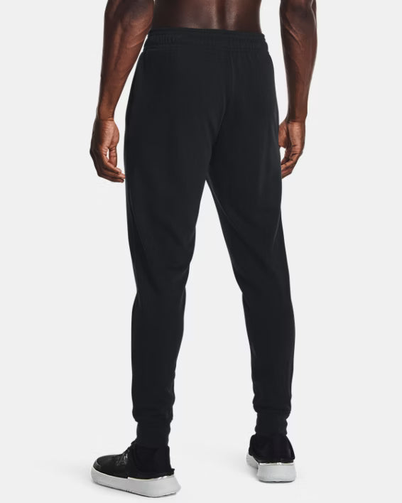 Under Armour Pantaloni Jogger Allenamento Terry Rival Misto Cotone Nero Uomo