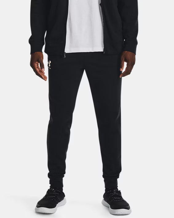 Under Armour Pantaloni Jogger Allenamento Terry Rival Misto Cotone Nero Uomo