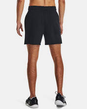 Under Armour Shorts da Allenamento UA Rival Terry 6 inches Misto Cotone Nero Uomo