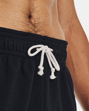 Under Armour Shorts da Allenamento UA Rival Terry 6 inches Misto Cotone Nero Uomo