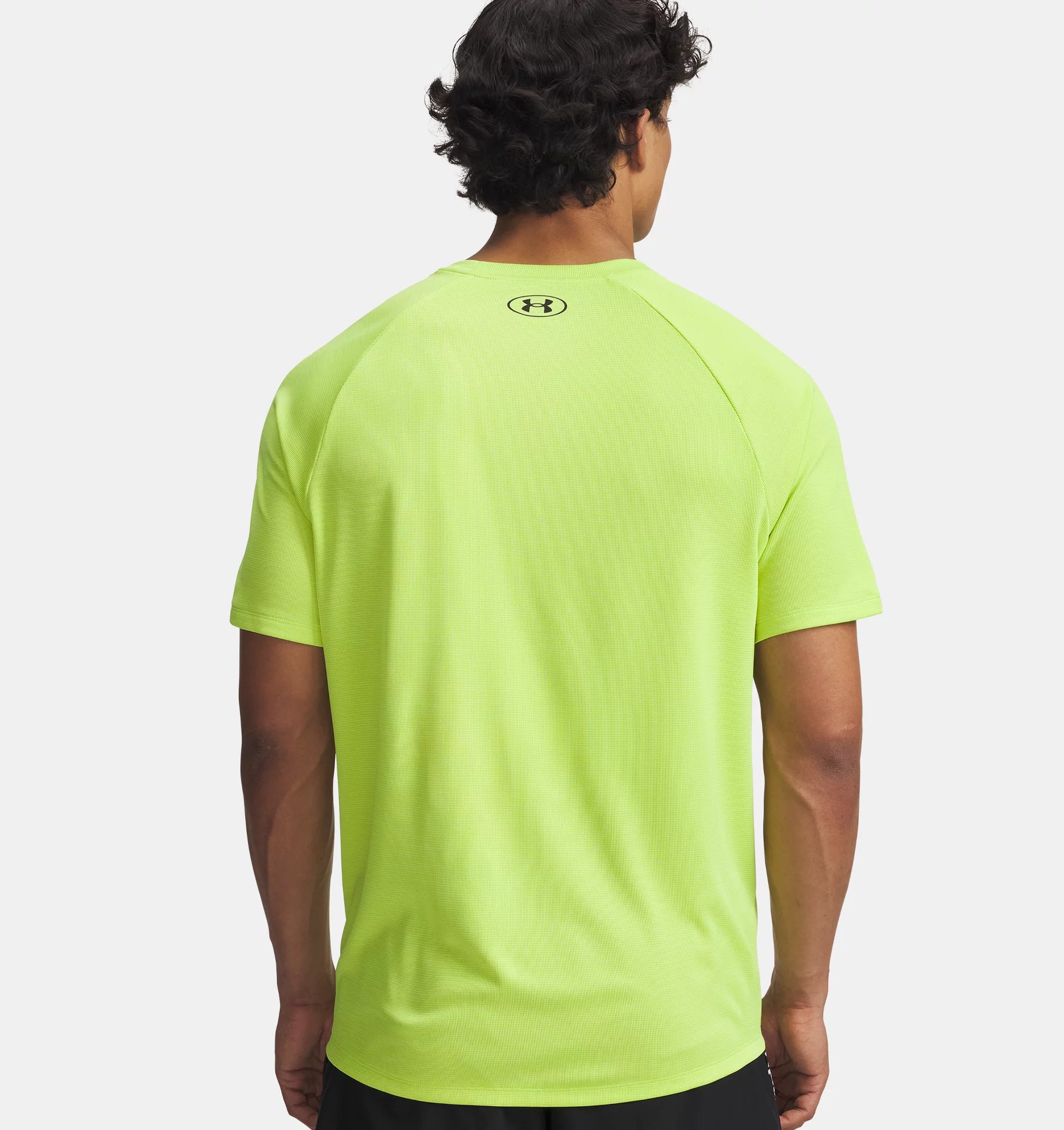 Under Armour Maglietta Allenamento Uomo UA Tech Textured T-shirt Poliestere Hyper Green