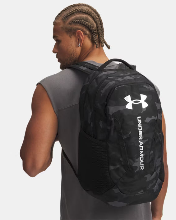 Under Armour Zaino UA HUSTLE 6.0 backpack impermeabile porta pc 16" Nero Camo Unisex