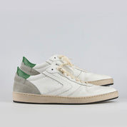Valsport Scarpa Sneaker Davis Heritage in Nappa Bianco verde uomo pelle artigianale