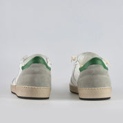 Valsport Scarpa Sneaker Davis Heritage in Nappa Bianco verde uomo pelle artigianale