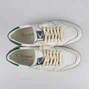 Valsport Scarpa Sneaker Davis Heritage in Nappa Bianco verde uomo pelle artigianale