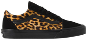 Vans Sneaker Donna Old Skool Tomaia Nero con Inserti Suede Trama Leopardato