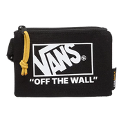 Vans Portafoglio con Zip Formula con Maxi Logo in Misto Nylon Nero Unisex