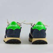 Valsport Scarpe Sneaker artigianali pelle Made in ITALY Start Run Nylon Vintage Blu
