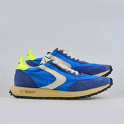 Valsport Scarpe Sneaker artigianali pelle Made in ITALY Start Run Nylon Vintage Royal