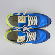 Valsport Scarpe Sneaker artigianali pelle Made in ITALY Start Run Nylon Vintage Royal
