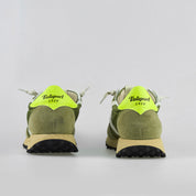 Valsport Scarpe Sneaker artigianali pelle Made in ITALY Start Run Nylon Vintage Olive