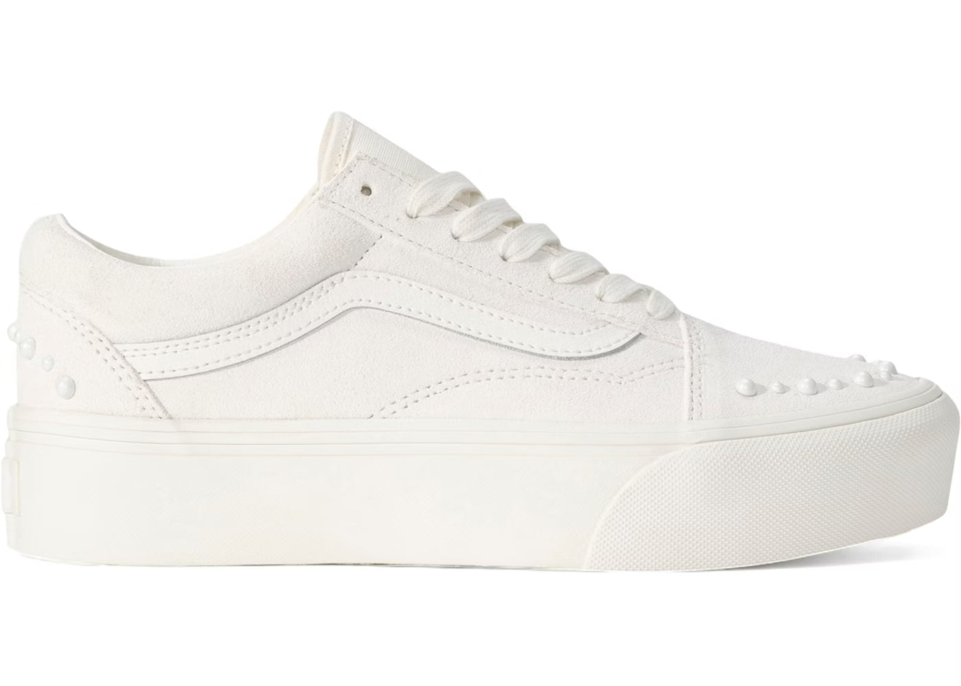 Vans Scarpe Basse Donna sneakers Old Skool Suola Platform Panna