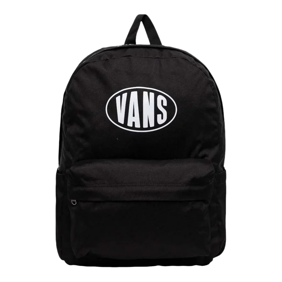 Vans Zaino Old Skool 22 litri Casual in Poliestere Riciclato Nero Bianco Unisex