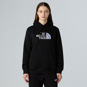 The North Face Felpa Hoodie Donna Drew Peak Misto Cotone Nero