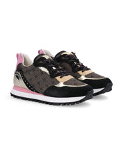 Liu Jo Sneakers Wonder Pelle/Tessuto Tecnico Nero/Marrone