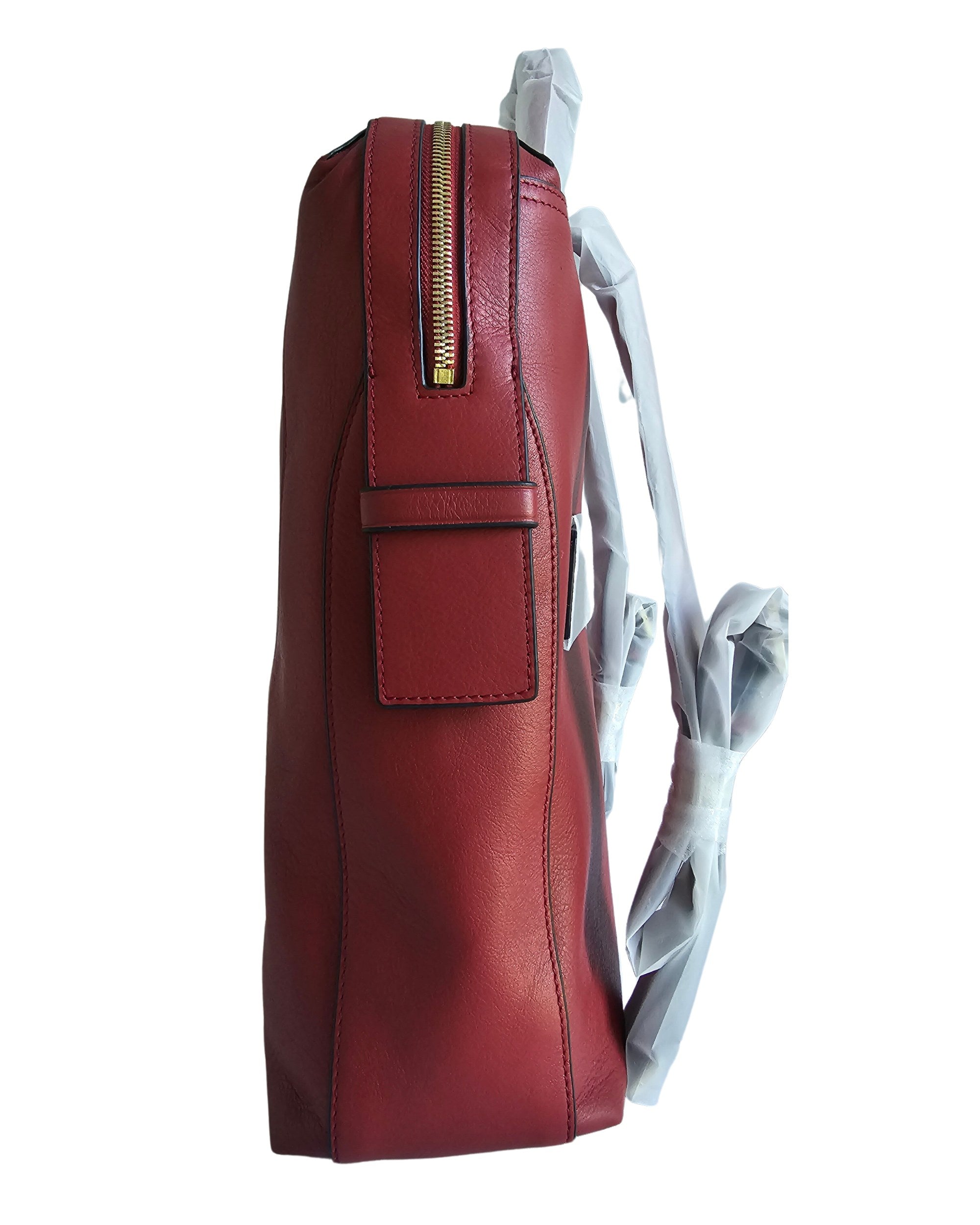 Piquadro Grande Made In Leather Red Unisex