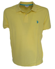 US Polo Assn. T-shirt Logo Front and Back Cotton Yellow