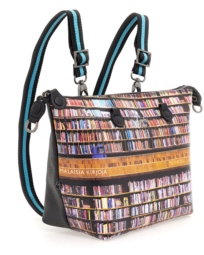 Gabs Trasformabile Zaino Hobo Shopper Tote Bauletto Pelle Multicolore 6