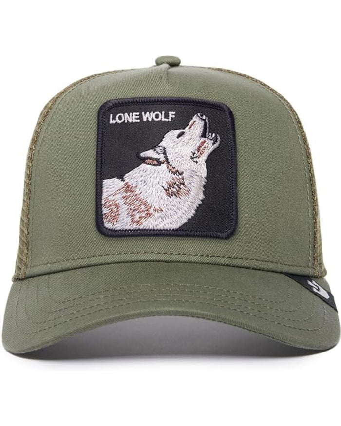 Goorin Bros. Trucker Cap Cappellino Animal Farm 'lone Wolf' Verde Unisex 1