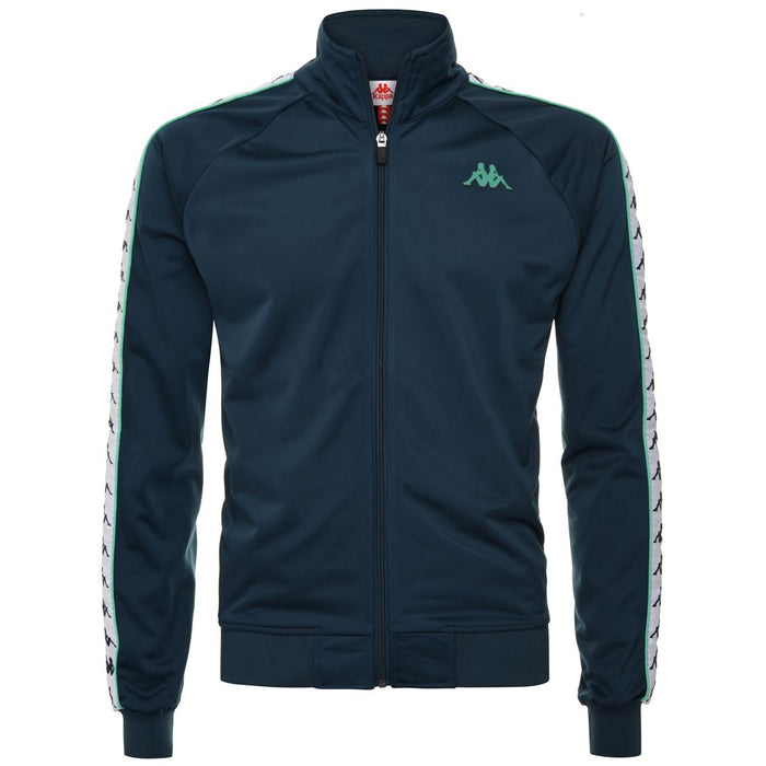 Kappa Felpa 222 Banda Anniston Slim Full Zip Blu 1