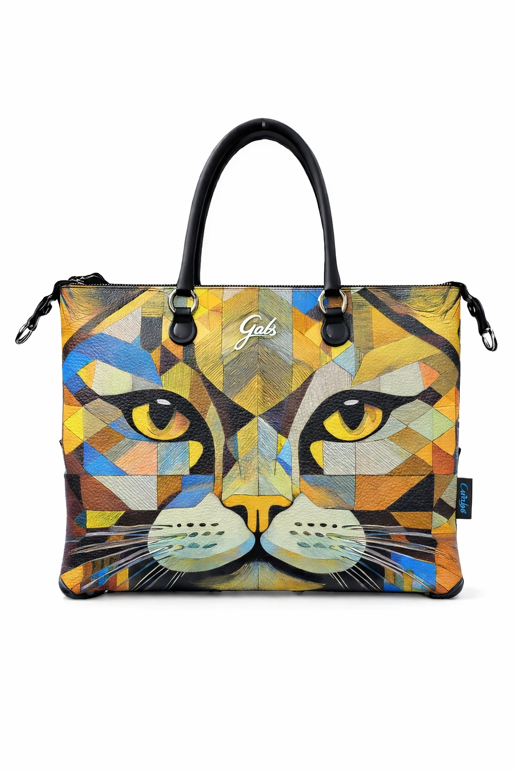 Gabs G3 Plus M Pet Borsa Zaino Trasformabile Shopper Tote Bauletto Pelle Gatto giallo