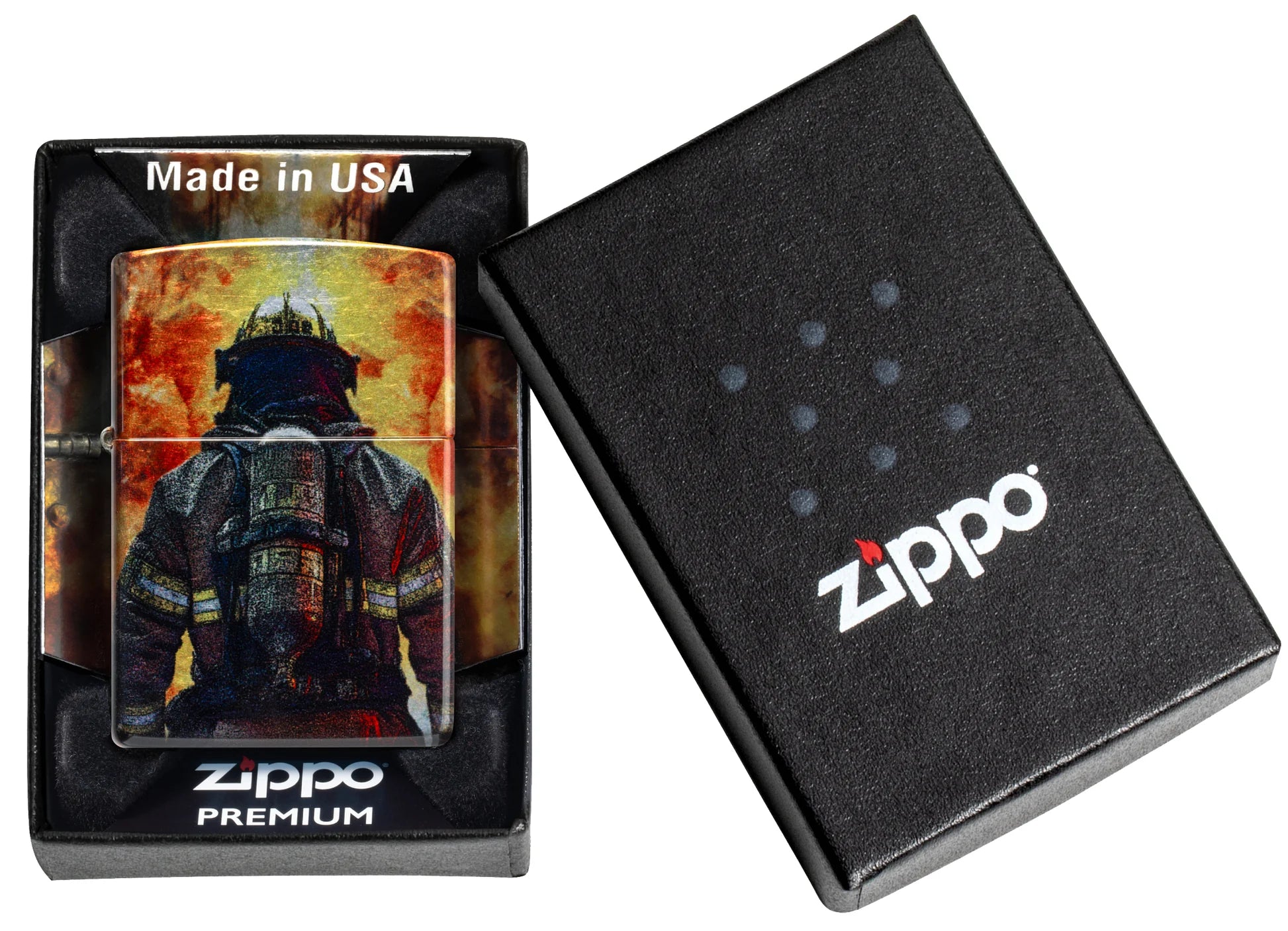 Zippo accendino Special Limited Edition pompiere vigile del fuoco fusion 360 gradi 46816