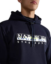 Napapijri Hoodie Telemark Cotone Blu