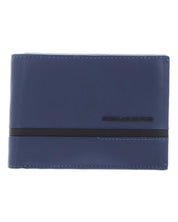 Piquadro With Document Holder, Blue Coin Purse Men