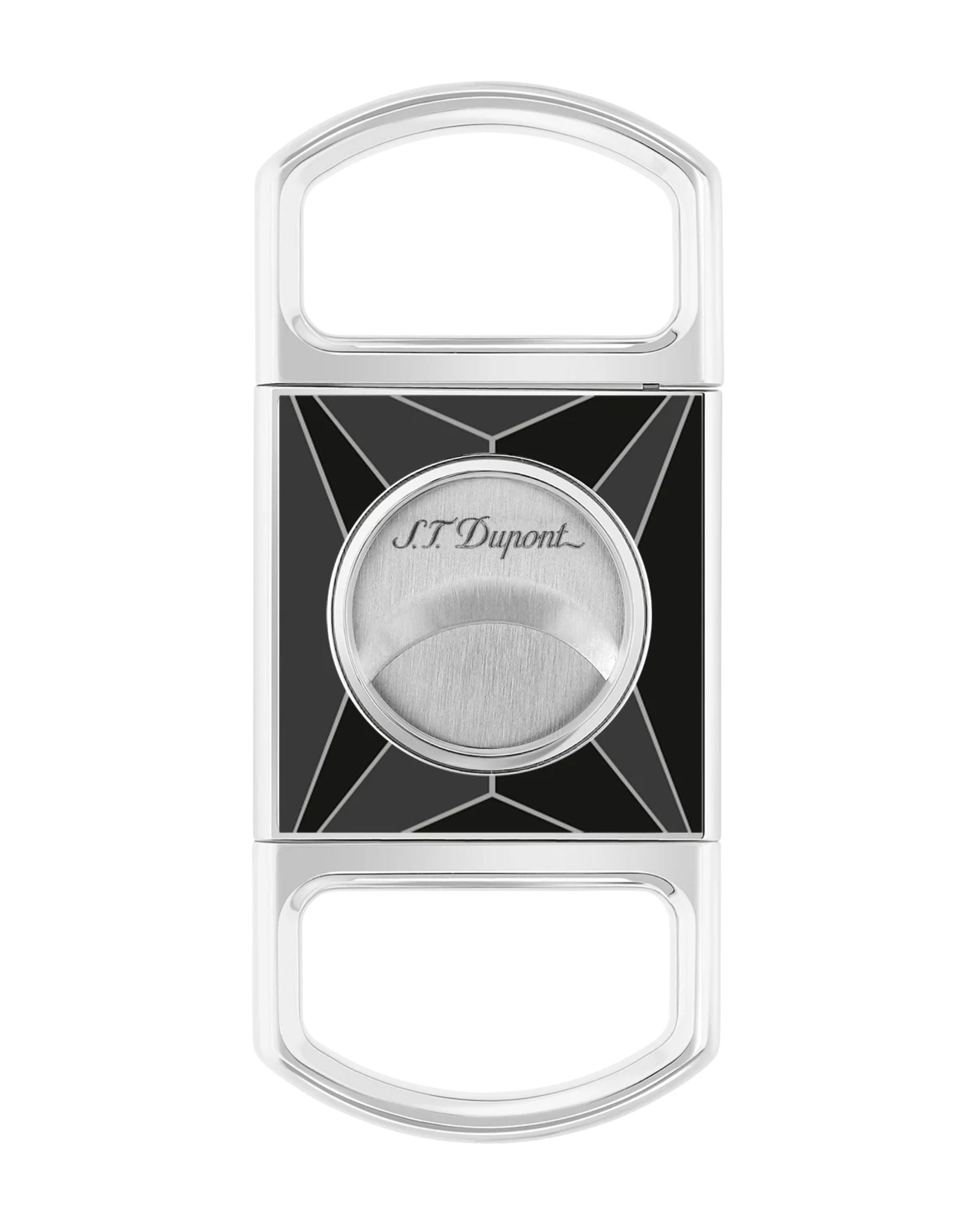 S.t.dupont Taglia Sigari 9x8x4 Cm Fire X Argento 003370