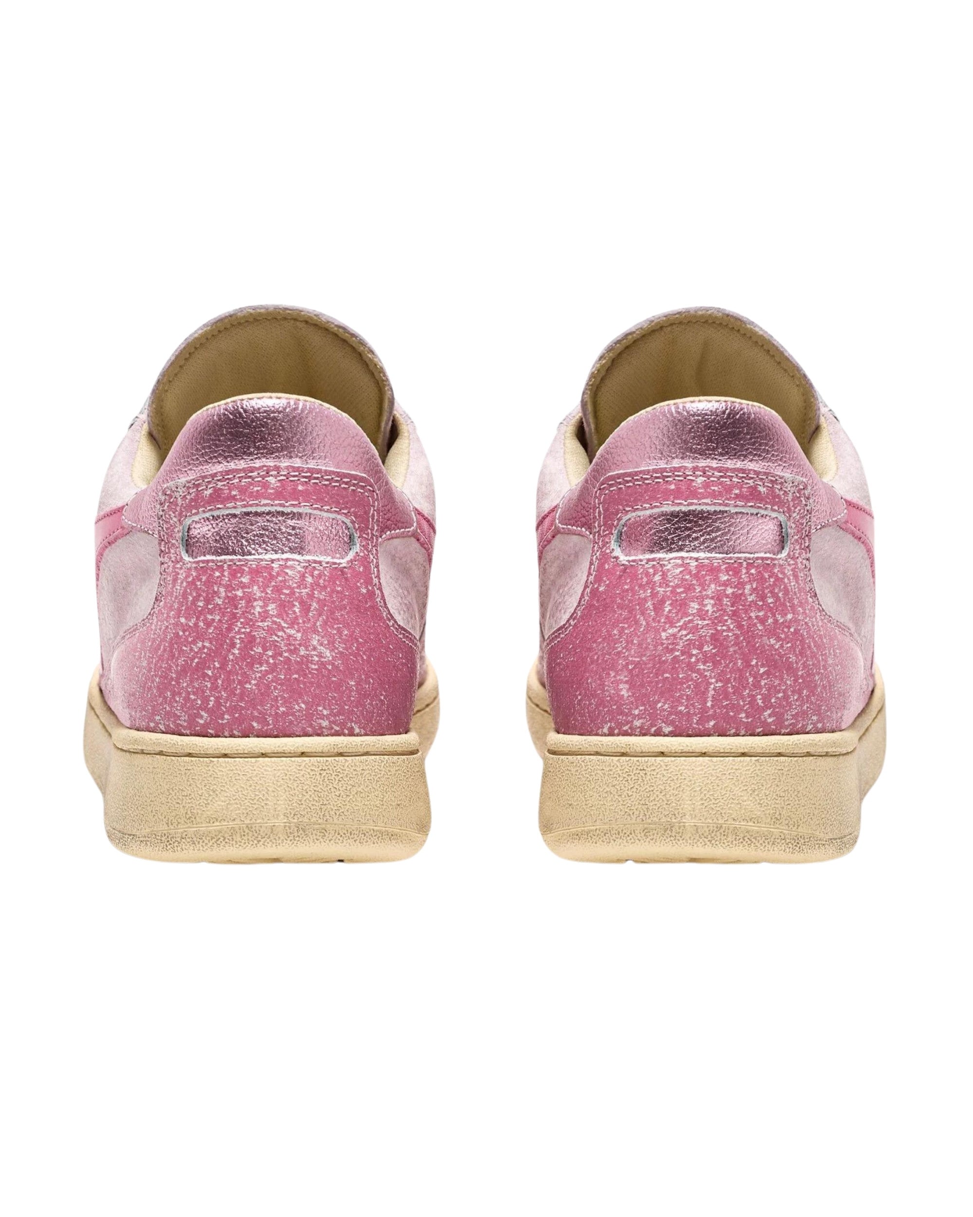 Diadora Heritage Sneakers MI Basket Low Pelle Rosa