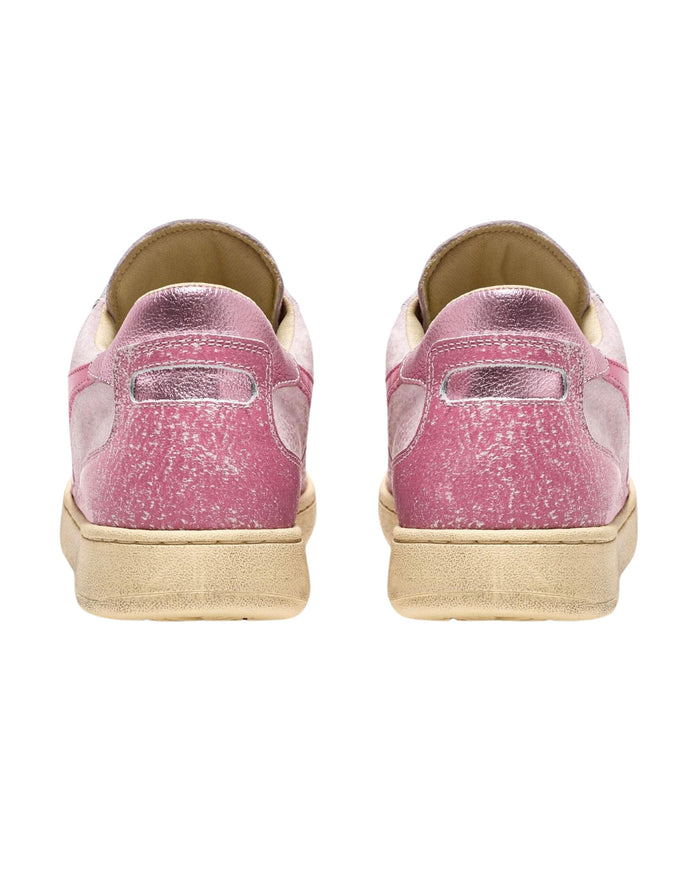 Diadora Heritage Sneakers MI Basket Low Pelle Rosa 5