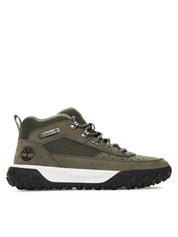Timberland Scarpe Sneaker Mid Uomo GreenStride 6 Motion Tomaia in Nubuck Verde Foglia