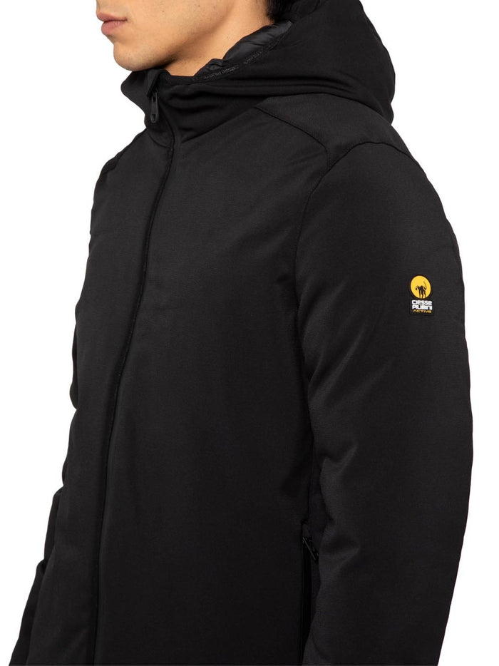 Ciesse Piumini Clem Parka Long Jacket Softshell Waterproof Active Hood Ecological Black Men 3