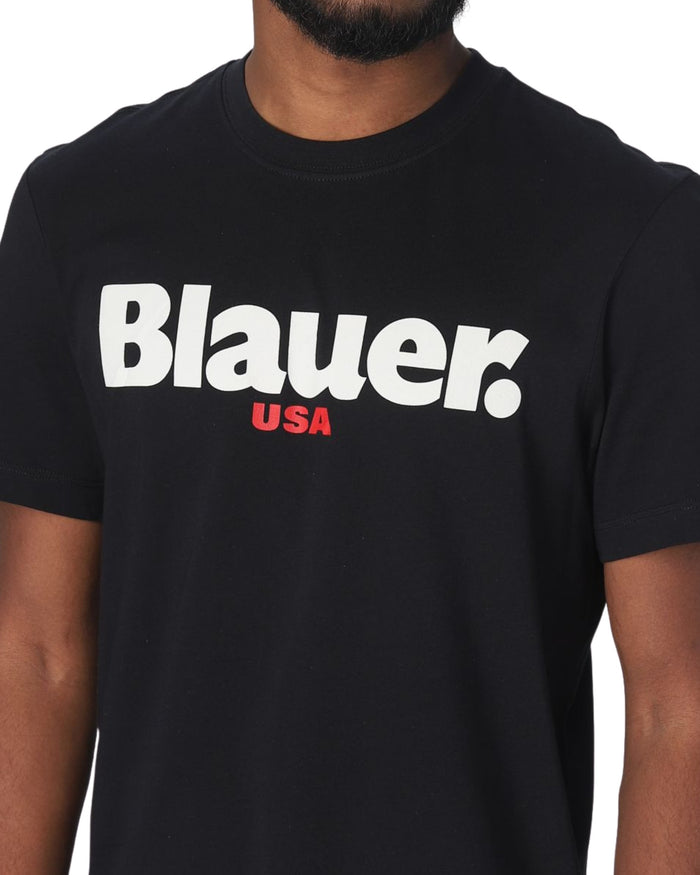 Blauer T-shirt Con Maxi Logo Nero Uomo 3