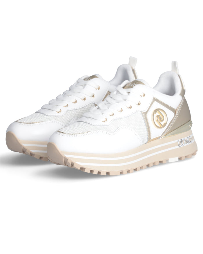 Liu Jo Sneakers Maxi Wonder Pelle Bianco 5