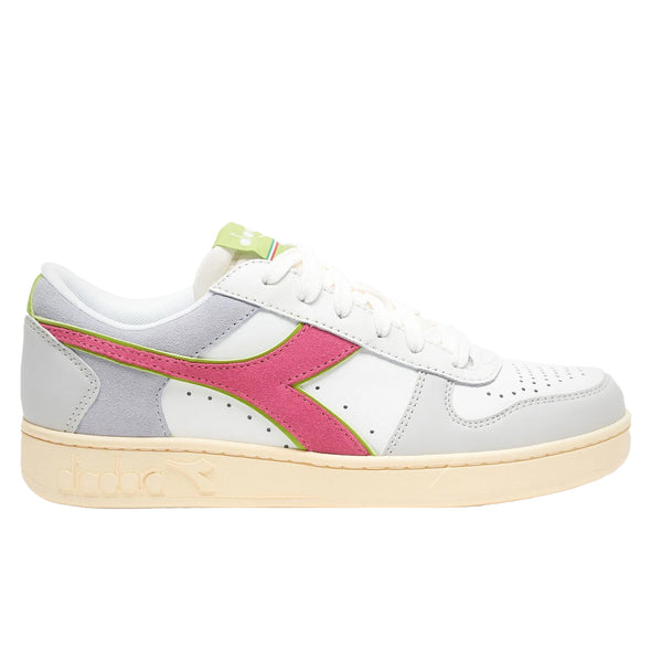 Diadora Sneaker Magic Basket Low WN in Pelle Bianco