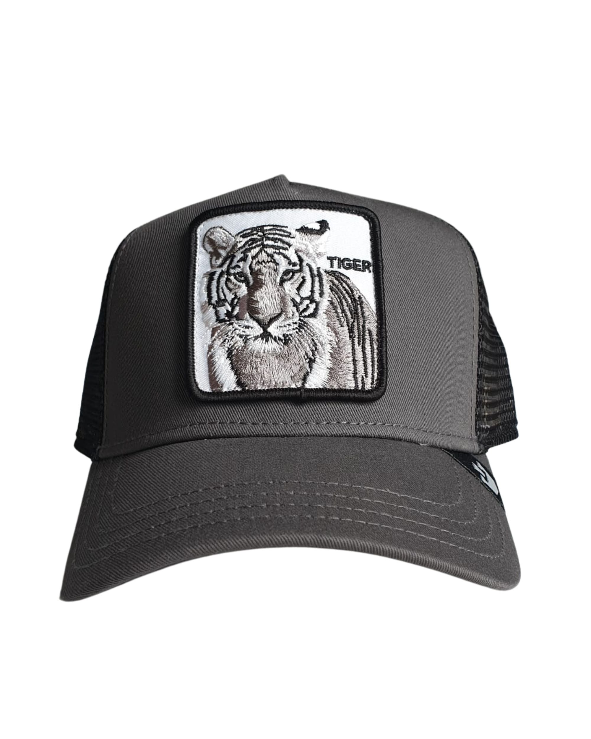 Goorin Bros. Trucker Cap Animal Farm 'the White Tiger' Gray Unisex Cap