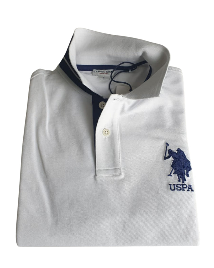 U.S. Polo Assn. T-Shirt Numero Bianco in Cotone 3