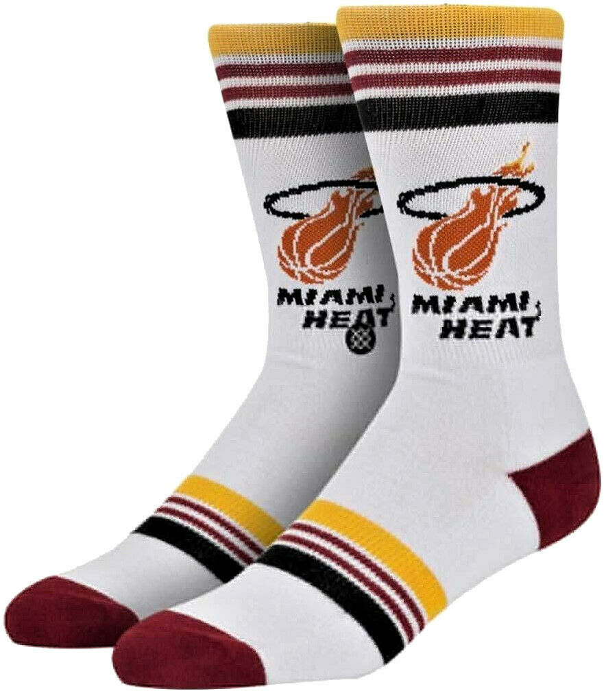 Stance Calze Nba Athletic Combed Cotton Miami Heat Bianco Uomo