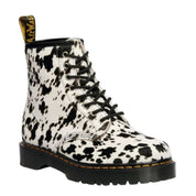 Dr. Martens Combat Boots 1460 Bex Cream Dalmatian in Pelle Unisex