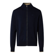 North Sails maglioncino cotone FULL ZIP manica lunga finezza 12 navy blu 699228-0802