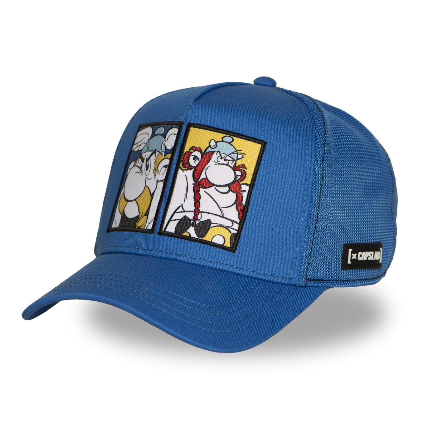 Cappellino Capslab x Asterix Versus con finiture premium Trucker Cap