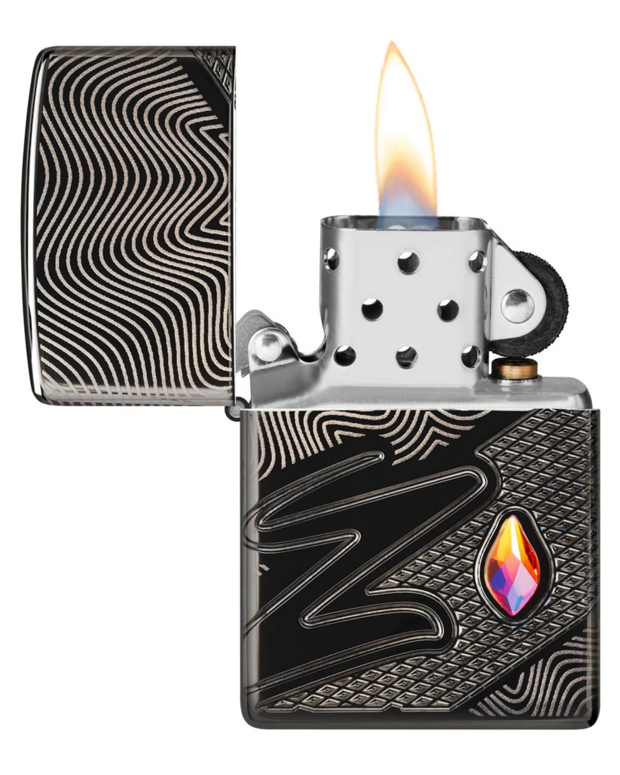 Zippo accendino Limited Edition Cristal Z armor 360 nero made in USA