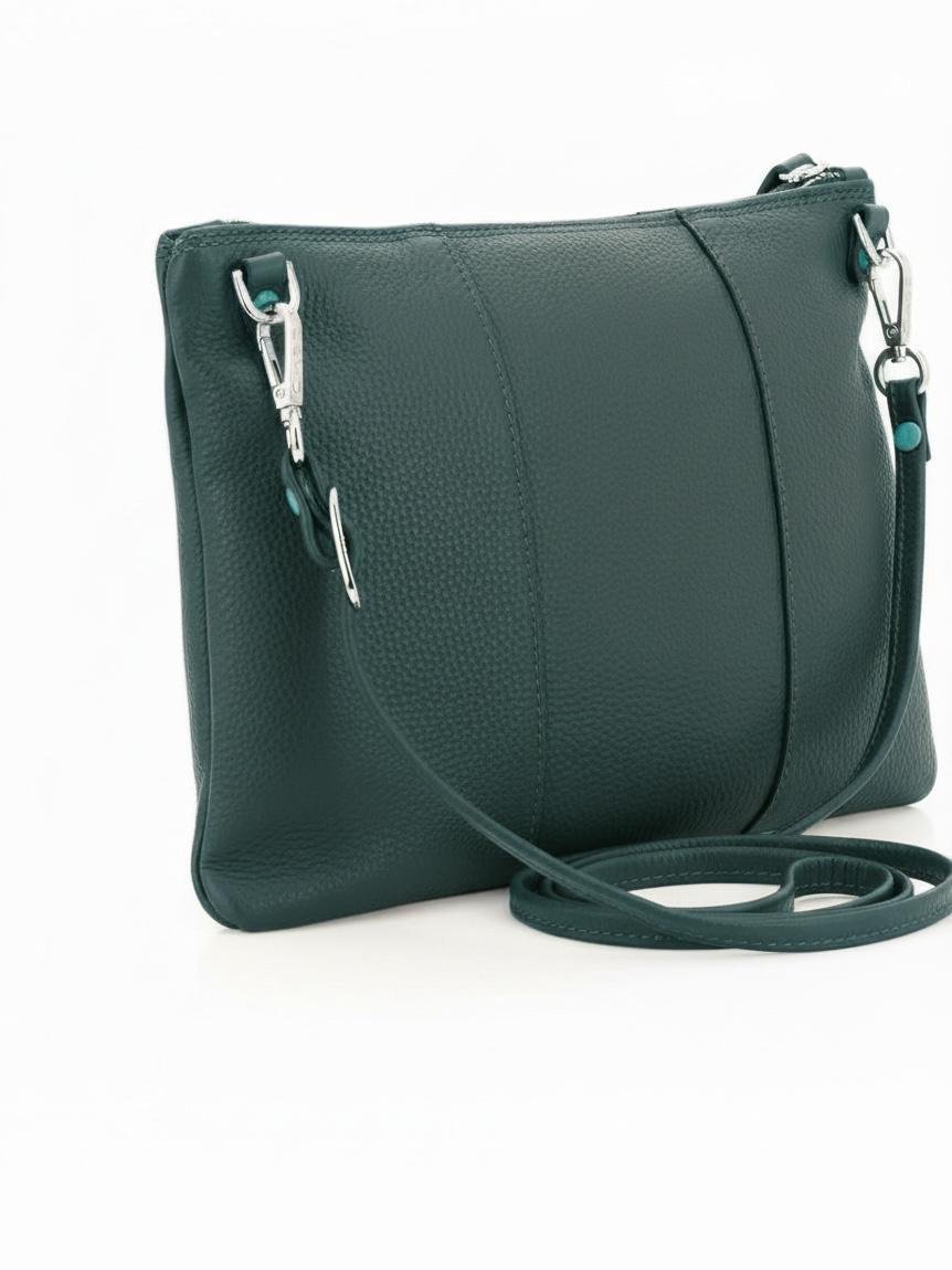 Gabs Borsa Pochette Tracolla Beyonce S Pelle Bull Basic Verde Ocean