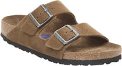Birkenstock Clog Arizona Suede Leather sandalo donna sughero lattice Calzata Stretta Dark Tea Marrone